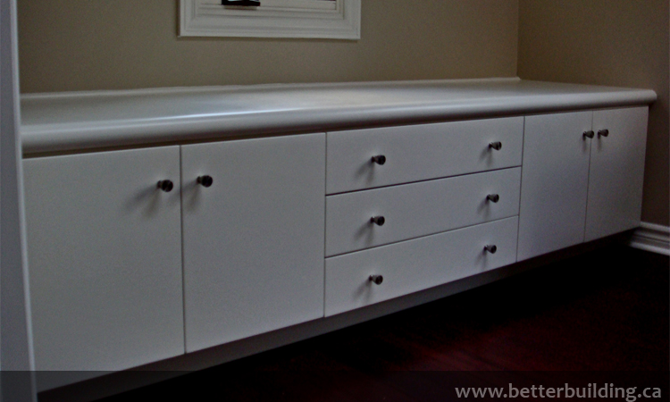 Custom Built in Storage Bench